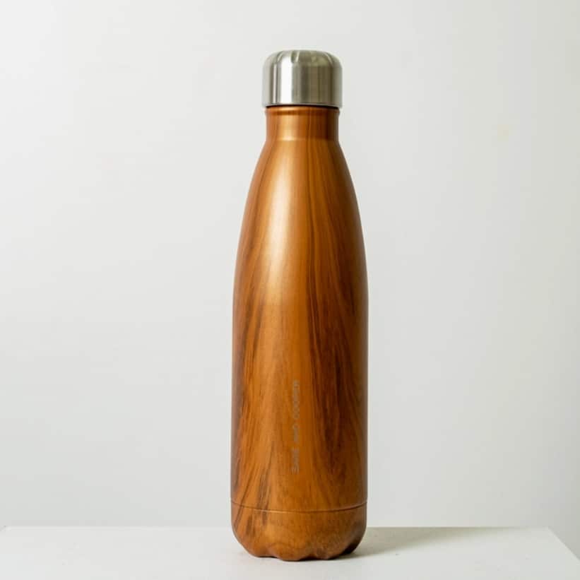 sage-and-cooper-timber-drink-bottle - Luxury Blooms & Hampers